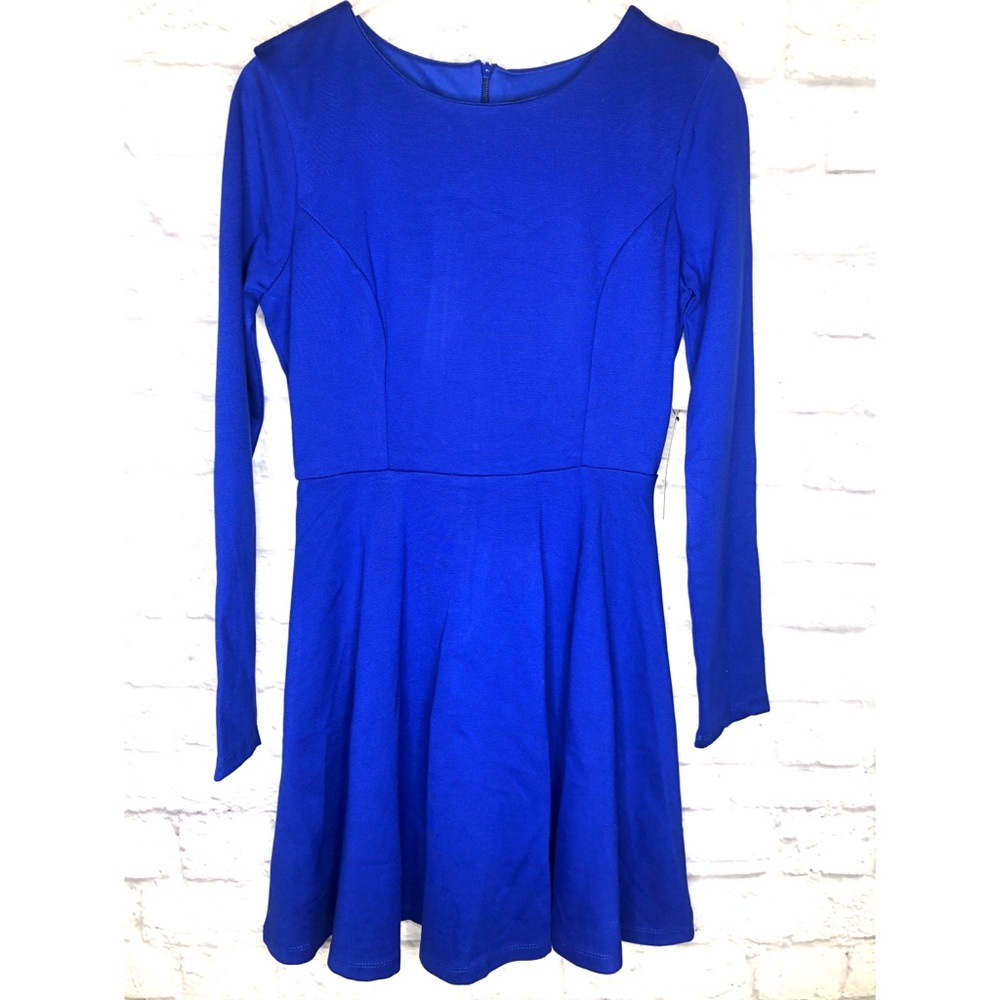 Lulus royal blue long sleeve mini dress